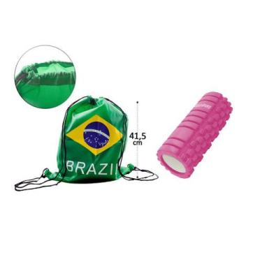 Imagem de Rolo De Liberação Miofascial Massageador Gold Sports Pro - Yoga, Rosa,