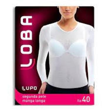 Imagem de Blusa Segunda Pele Loba Lupo Manga Longa Fio 40, Branco, único