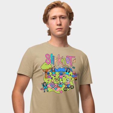 Imagem de Camisa Camiseta Genuine Grit Masculina Estampada Algodão 30.1 Slipknot