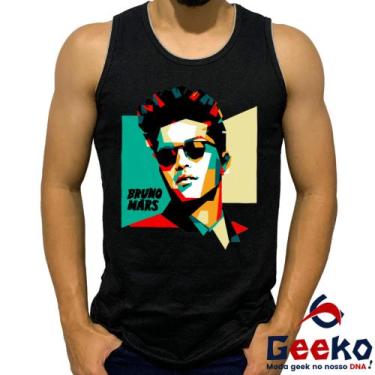 Imagem de Regata Bruno Mars 100% Algodão Bruninho Live in Brazil 2024 Brasil Cam