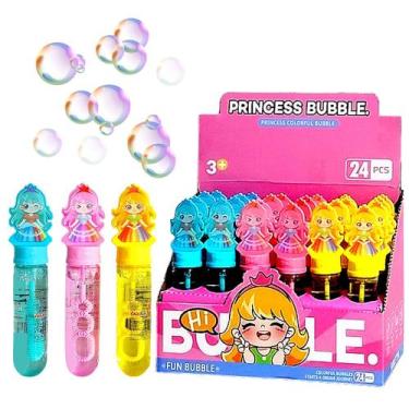 Imagem de Caixa 24 Bolha de Sabão Princesas Festa Lembrancinha Aniversário Infan