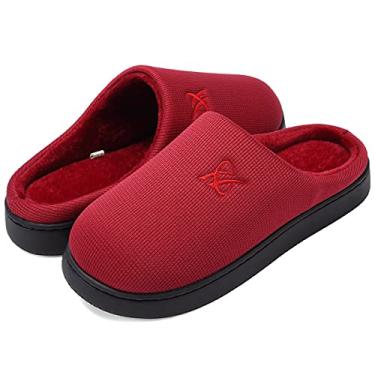 Imagem de Pantufas de espuma viscoelástica para sapatos casuais femininos e masculinos, Vinho tinto, 7-8 Women/5-6 Men