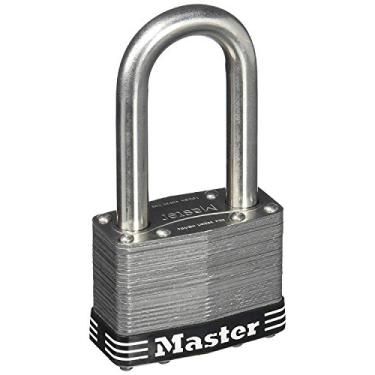 Imagem de Master Lock 15SSKADLJ Cadeado externo de aço inoxidável com chave, 1 pacote