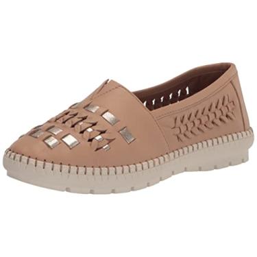 Imagem de Trotters Mocassim feminino sem cadarço, Nude/dourado, 41