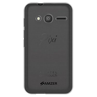 Imagem de AMZER Capa para Alcatel Onetouch Pixi 4 (10 cm) em gel macio de poliuretano termoplástico para Alcatel Onetouch Pixi 4 (10 cm) - Embalagem de varejo - Transparente