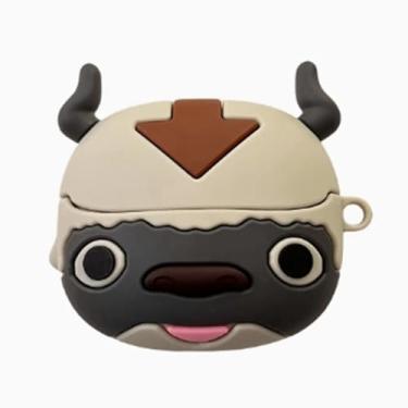 Imagem de JLSDBMZ Capa de fone de ouvido para Samsung Galaxy Buds 3/Buds 3 Pro/Buds3 FE, capa protetora de corpo inteiro com desenho animado 3D, capa macia de silicone