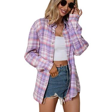 Imagem de FUNJULY Jaqueta feminina casual solta de manga comprida com frente aberta para trabalho e escritório, Greenlawer, M