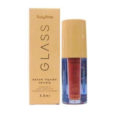 Imagem de Batom Líquido Velvety Ruby Rose Glass Bg06 3,5ml