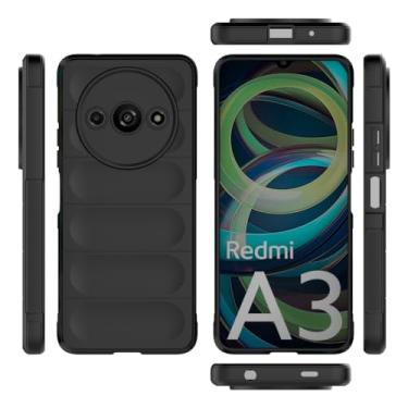 Imagem de Elubugod Capa compatível com Xiaomi Redmi A3, capa macia para celular TPU compatível com Xiaomi Redmi A3 4G 23129RN51X preta