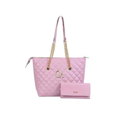 Imagem de Bolsa Sacola Feminina Cherry Envio Imediato - Cherry Bolsas, Rosa bebê