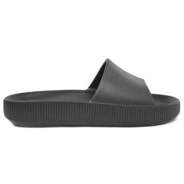 Imagem de Chinelo Usaflex Nuvem Plataforma EVA Poofy Super Leve AG0501, Preto, 3