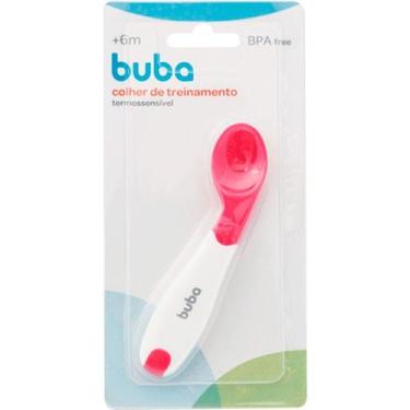Imagem de Colher de Treinamento Papinha Infantil Rosa - Buba 11840