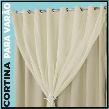 Imagem de cortina blackout Berlim em tecido grosso 5,50 x 2,50 marrom - Bravin C