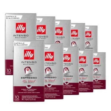 Imagem de 100 Cápsulas para Nespresso, Café Italiano Illy, Intenso - Illy Café