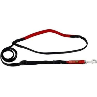 Imagem de Guia Para Cães K9 Spirit New Jogging Luxo Preta/Vm