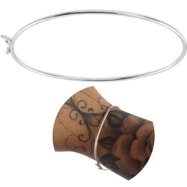 Imagem de Bracelete Aro rígido meia cana 3mm Prata legítima 925  - Morganite Jói