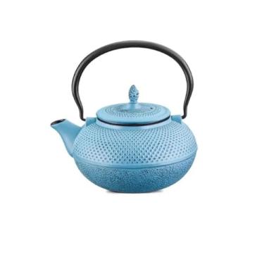 Imagem de MTA - Chaleira na Cor Azul Esmaltada n°18 de 1,5 Litros, Linha Ferro Fundido.