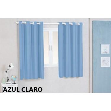 Imagem de Cortina blackout 2,00 m x 1,30 m - MAYRA ENXOVAIS, AZUL CLARO