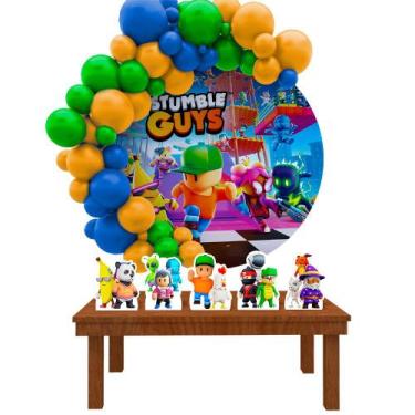 Imagem de Kit Festa Painel Redondo Stumble Guys 2- IMPAKTO VISUAL