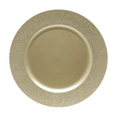 Imagem de Sousplat Plástico Dourado Rojemac