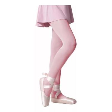 Imagem de Meia Calça Ballet/jazz Infantil Fio 40 Selene Tradicional, Rosa, EG