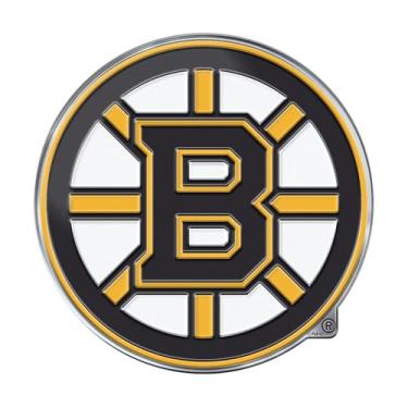 Imagem de FANMATS Emblema colorido de alumínio resistente Boston Bruins, cor da equipe, tamanho único