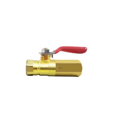 Imagem de Mini válvula de esfera de latão forjado AIGO, válvula de retenção, alça de operação de 180 graus, classificado para 600WOG (pacote com 1) (1, fêmea NPT de 1/20.3 cm x fêmea NPT de 1/20.3 cm)