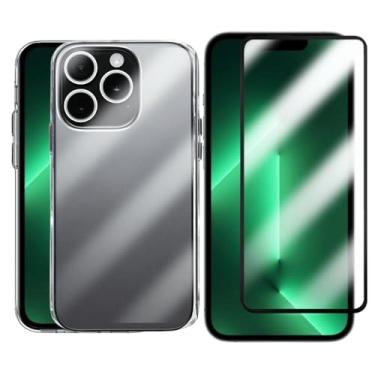 Imagem de Kit Proteção Compatível iPhone 13 Pro, Capinha Clear Case Space Transparente com Película de Vidro 3D