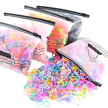 Imagem de SYMEON KIT ELASTICO DE SILICONE COLORIDO COM ESTOJO 3MIL UNI INFANTIL CABELO XUXINHA RABICO PULSEIRA ARTESANATO