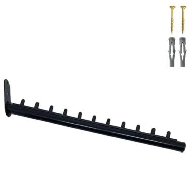 Imagem de Arara Inclinada Rt Para Loja 40cm Fixa De Parede Closet Expositor