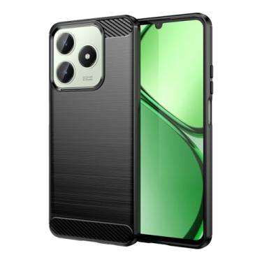 Imagem de Vavies Capa para Realme C63 4G/C61/para Realme Note 60/para Realme Narzo N63/C65S/para Realme Narzo N61 Capa de Fibra de Carbono Capa Fina Macia TPU Protetora à Prova de Choque Capa de Telemóvel para