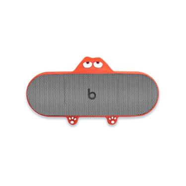 Imagem de Capa de silicone para Beats Pill (versão 2024) – Alto-falante Bluetooth portátil, capa protetora completa antiarranhões, resistente à sujeira e choque, vermelha.
