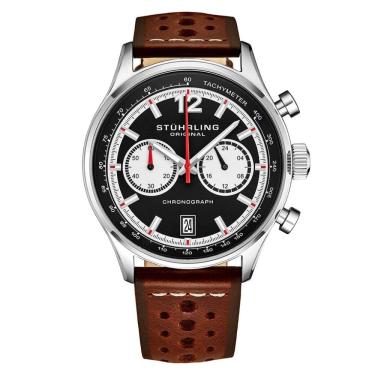 Imagem de Relógio Masculino Stuhrling Monaco 933 Quartzo 44mm com Cronógrafo, Marrom