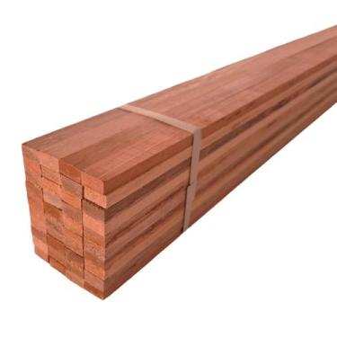 Imagem de 30 Ripas Sarrafos Eucalipto 1x2x50cm Aplainado Artesanato - Tudo Jardi