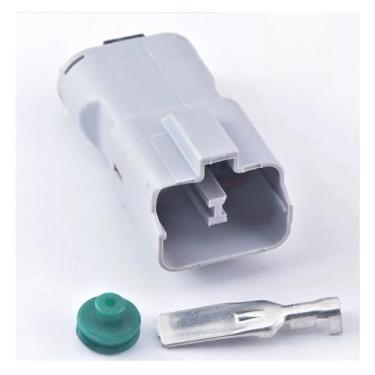 Imagem de 2 Pin Way 9,5 mm fêmea ou macho Auto Elétrico Chicote de fios à prova de intempéries pl;/ug Conector com terminais 7222-4220-40 7123-4220-40(Male with Pin)