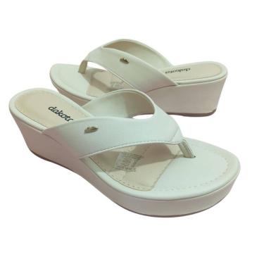 Imagem de tamanco feminino dakota anabela salto medio