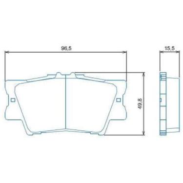 Imagem de Pastilha de Freio Toyota Camry 2007 a 2023 JURID HQJ-2278