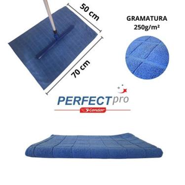 Imagem de Pano de Chão Microfibra Limpeza Geral Grande 70x50 - Perfect Pro Condo
