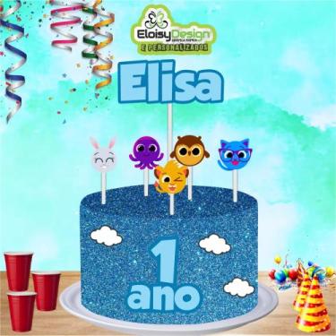 Imagem de Topo de Bolo Bolofofo (tema1)  para Aniversário - EloisyDesign