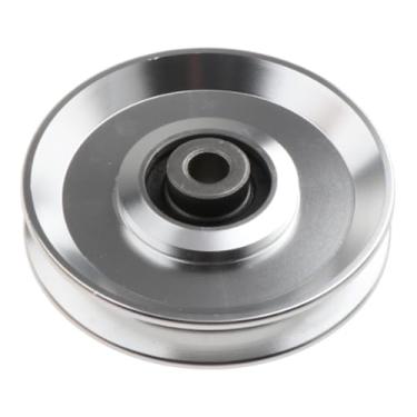 Imagem de Vaveren Polia de rolamento fitness, substituição de roda, equipamento de exercício de baixo ruído, leve, treinamento de força, prático, liga de alumínio, 9 Cm Sólido