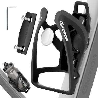 Imagem de GXCROR AirTag Gaiola de garrafa de bicicleta com armazenamento Stealth AirTag, suporte de garrafa de água de bicicleta, suporte de garrafa de água para bicicleta, durável, suporte de copo de bicicleta