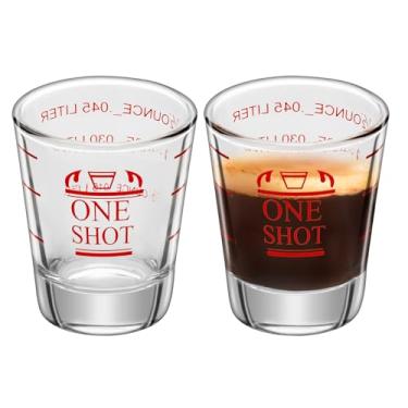Imagem de Copos de shot de 42,5 g, copo medidor, líquido pesado, copo de vinho, café expresso, copo reutilizável para dosagem de 45 ml (2)