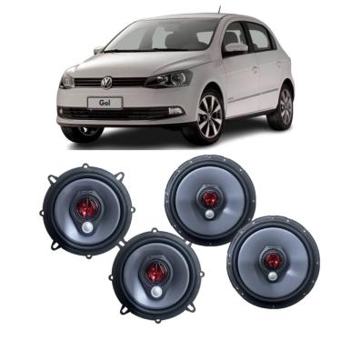 Imagem de Kit 4 Alto Falante Gol G5 G6 Dianteira Traseira 6" 5" 200W