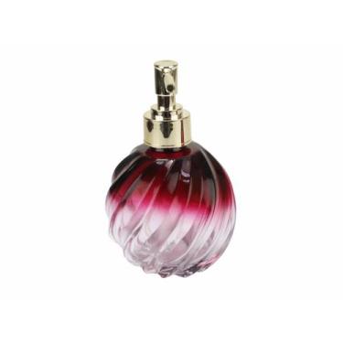 Imagem de 01 Vidro Lavabo Espiral Degrade Vinho 250ml Porta Sabonete - Seven Gla