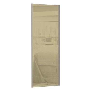 Imagem de Porta De Correr 80cm Com E Puxador Champagne S/Kit Ferragem