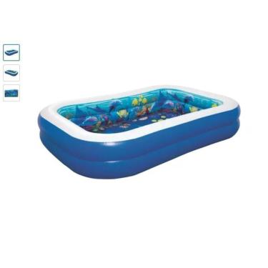 Imagem de Piscina Inflável Retangular Bestway 3D Undersea Adventure