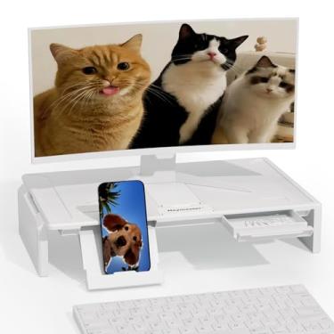 Imagem de Heymaster Suporte ergonômico para monitor, suporte para laptop, dobrável, com vários ângulos, ajustável, portátil, com saída de calor compatível com MacBook, Air, Pro, Surface Laptop (9-17 polegadas)