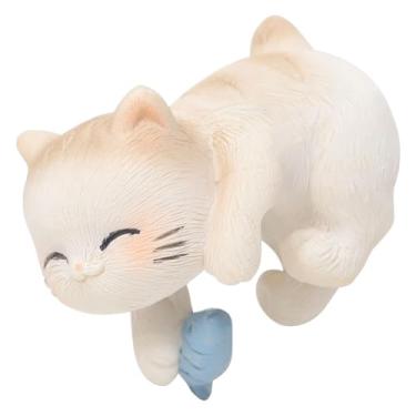 Imagem de Ｂｅｓｇａ Estátua de gato de jardim Flower Pote Hotger Fatupe Fora do cabide do vaso de vaso pendurado ao ar livre para o lago Terrariums Yard Yard, Style a