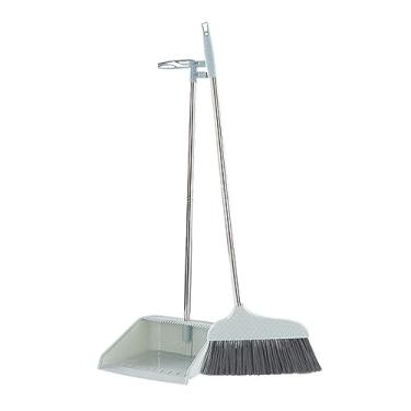 Imagem de SUREK Conjunto moderno de vassoura e pá de lixo para limpeza doméstica com conjunto de pá de lixo para casa conveniente