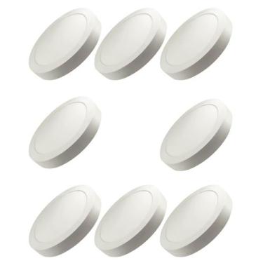 Imagem de 8 Plafon Superled Sobrepor 24w Biv 6500k Redondo Ourolux